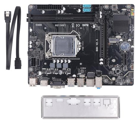 Placa Base para Computadora LGA 1150, Placa Base para Juegos DDR3 de Doble Canal, USB 3.0, Puertos, para Procesadores de 4ta y 5ta Generación, Tarjeta LAN Gigabit