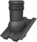 Parotec Entlüftungskamin DN 125 mm – niedrige 325 mm – passiv Dachlüfter für CREATON HEIDELBERGER Dachziegel – Dachentlüftung | Lüftungsziegel – RAL 7016 Anthrazit