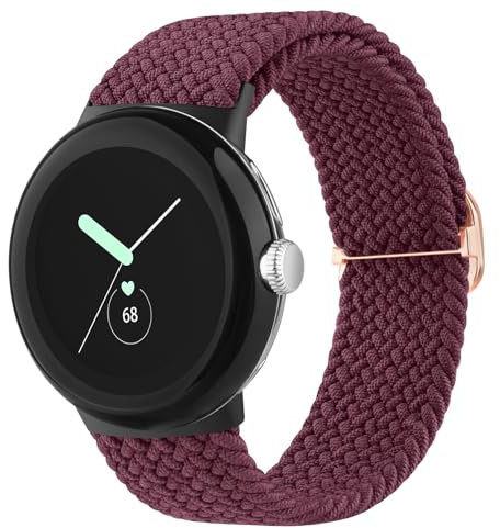 Vancle für Google Pixel Watch 2 Armband/Pixel Watch Armband/Pixel Watch 3 41mm Armband Damen Herren, Elastisches Geflochtenes Ersatzarmbänder für Google Pixel Watch Watch 3 41mm/2/1 Frauen Männer