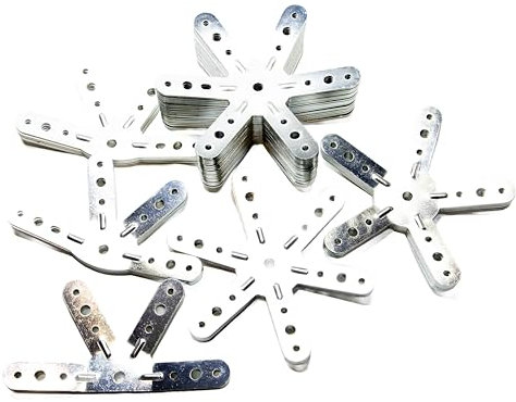 D0MESTAR Dome géodésique F3 3/8: Kit de 46 connecteurs de Montage métal Acier Inoxydable (INOX A2 / SS304) pour Dome 3V 3/8: Serre, hamacs, Atelier, cabane Jardin, abri Poules, moustiquaire