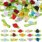 SUPERFINDINGS 300 pièce de 15 Couleurs Petites Roses en Satin Nœuds Mini Roses en Ruban Petites Fleurs Artificielles en Tissu Multicolores Mini Roses Artisanales pour L'Artisanat Bricolage Décoration