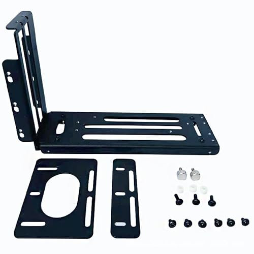 Vertikale GPU-Halterung, 3 Steckplätze, Grafikkartenhalter mit Hardware, eGPU-Dock, externe GPU-Dockingstation, Schwarz