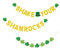 Gatuida 1 Satz Irisches Festival Latte Art wandverkleidung Wand polsterung Wandbanner Party-Wanddekoration Glitzer-Shamrock-Banner st. Patrick's Day Papierbanner st. Patrick's Day liefert