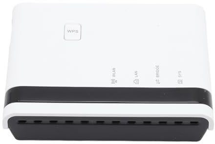 LUCKDANO Bridge LAN Ethernet Wireless USB Print Server 2.0 per 4 Stampanti con Porta USB da 480 Mbps Rete da 100 Mbps per 7/8/10/11/OS X (Spina europea)