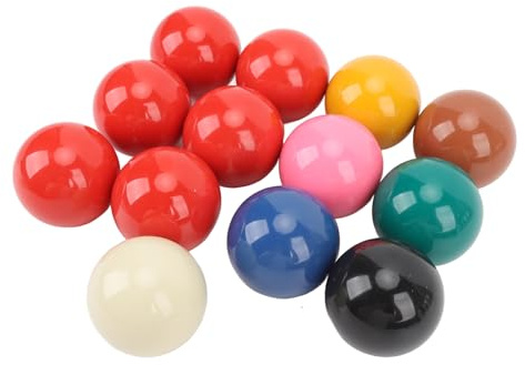 Hamwesh Biljardbollar, 13 St 52,5 Mm Reglerstorlek Premium Resin Biljardbollar, Snookerbollar med Komplett Set Inklusive Köboll för Hemmabar Biljardbord Rekreationsspel