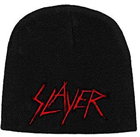 SLAYER, Scratched logo bestickt - Beanie