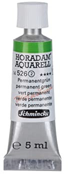 Schmincke – HORADAM® AQUARELL - feinste Künstler-Aquarellfarben, Permanentgrün - 5 ml