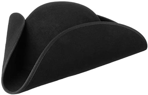 LIERYS Dreispitz Hut Wollfilz Herren Made in Germany schwarz 62 cm