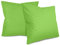 npluseins unifarbene Kissenbezüge im Doppelpack und dezentem Design 1154.1498, ca. 80 x 80 cm, grün