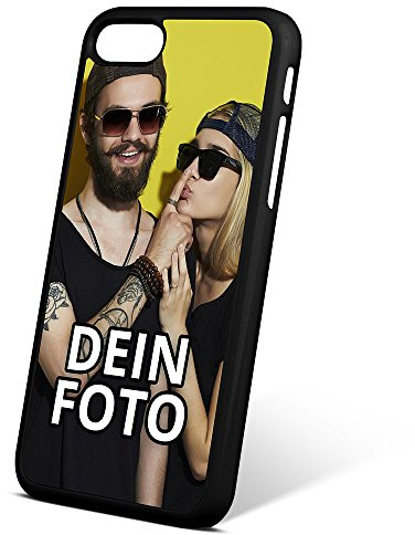PhotoFancy® - iPhone® 7 Handyhülle mit eigenem Foto Bedrucken - Smartphone Case als personalisierte Schutzhülle (Hardcase schwarz)