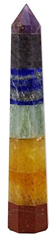 Reikiera 7 Chakra Reiki Multi Pierre de guerison Obelisk Tour Gemstones d'energie spirituelle