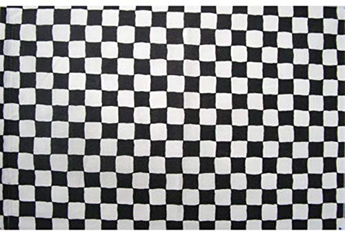 10 X Rennkaro Drapeau Karting F1 Noir Blanc 60 X 40 CM Restposten - 052
