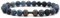 ZGRJIUERYI Steinarmband,Naturstein Perlen Armband, Schwarz Verwitterte Achat Naturstein Armband Herren Schwarz Hantel Elastisches Armband Armband, Personalisierte Kleidung Accessoires Schmuck
