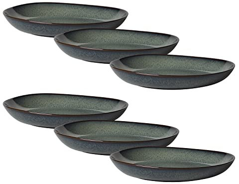 like. by Villeroy & Boch Lave gris Schale flach 28 cm Set6