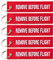 REMOVE BEFORE FLIGHT Schlüsselanhänger, 5 Stück