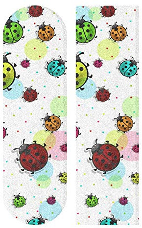 MNSRUU Skateboard Griptape Bunte Marienkäfer Longboards Griptape Schleifpapier für Rollerboard