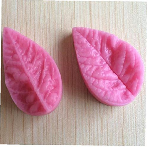 Zonfer 1pc Silikon Backform 3D Blatt Veiner Form Sugarcarft Plätzchen Süßigkeit Schokolade Dekoration-Form Für DIY-gebäck Bakeware Geschenk