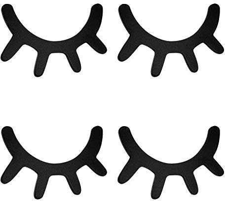 XYDZ 2 Paar 3D Holz Wimpern Wandtattoo für Babyzimmer Kinderzimmer Deko Wanddekoration Schlafende Augen Wand Aufkleber Sleepy Eyes (Einschließlich Kleber 3M) DIY Werkzeuge - Schwarz