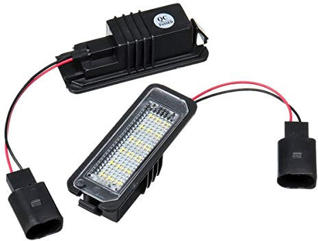 Kennzeichenbeleuchtung 2 stücke 12V 5W Nummernkennzeichen Licht Lampen für VW Golf 4 6 Polo 9N für Passat Auto Kennzeichen Beleuchtung Außenansicht Nummernschildbeleuchtung