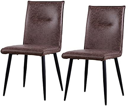 HTI-Living Stuhl Salinas Vintage 2er Set Esszimmerstuhl Antikbraun