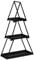 TrendLine Deko Metallregal Tannenbaum 68 x 40 x 15 cm schwarz Weihnachtsbäume