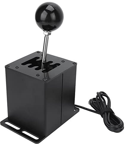 Annadue USB Simulator Shifter für ATS ETS Dust WRC SIM Racing Games, 7+R H Gear Shifter für T300RS/GT Lenkrad PC Windows, Plug & Play