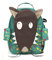 LES DÉGLINGOS Unisex Kinder Wolf Rucksack, grün