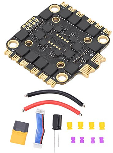 BuyWeek 4 in 1 45A ESC, Elektronischer Geschwindigkeitsregler 2‑6S ESC FPV Drohne Elektronischer Geschwindigkeitsregler mit Doppellochabstand für FPV RC Drone