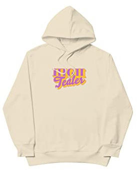Tealer Unisex High Hoodie Kapuzenpullover, beige, Large
