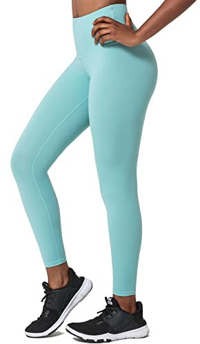 Yvette Leggings mit Mesh, hohe Taille, Yoga-Workout-Leggings für Frauen mit Taschen, Bauchkontrolle, Blau Grün, 4X-Groß