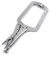 Morsetto di bloccaggio 22,9 cm in acciaio C morsetto morsa presa bloccaggio pinze per saldatura tenone legno strumento localizzatore argento