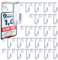Bada Bing Fensterhaken 24er Set - Transparente Türhaken - Robuste und praktische Haken - Für jede Rahmenfarbe - Stabile Halterung Fenster - Ohne Kratzer am Fensterrahmen