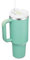 YOUEXPERT 40oz Tumbler with Straw and Lid, Insulated Tumbler Stainless Steel Tumblers, Car Mug Outdoor Sports Travel Gift 40oz/1200ml Thermos Water Bottle (Eucalyptus)