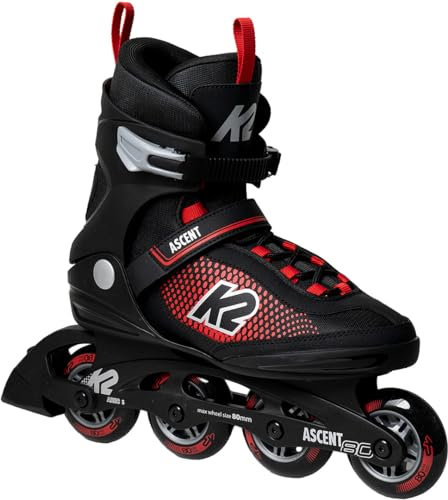 K2 Ascent 80 M Inline Skate Black/red, 40.5