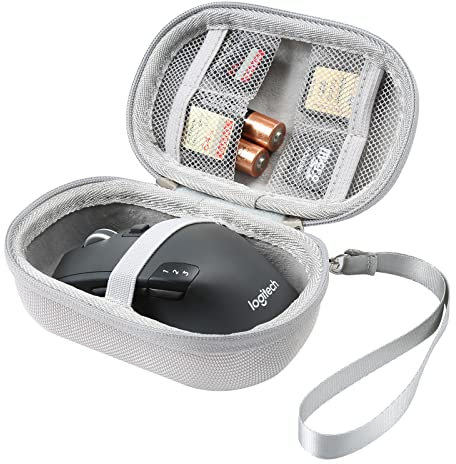 AONKE Hard Case for Logitech M510/Logitech M330/Logitech M720/Signature M650 L/Logitech G304/5/MX Anywhere 3/Logitech G Pro/Logitech G703/Logitech G PRO X Wireless Bluetooth Mouse(grey)