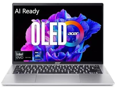 Acer Swift Go 14 Intel Evo Thin & Light Laptop | 14 OLED 2880 x 1800 90Hz Display | Unlock AI Experiences | Intel Core Ultra 5 Processor 125H | Intel ARC | 16GB LPDDR5X | 512GB SSD | SFG14-72-53BP