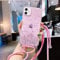 Cute&Chic Iphone Glitter Crossbody Case With Lanyard Strap (Pink, Iphone 12/12 Pro)