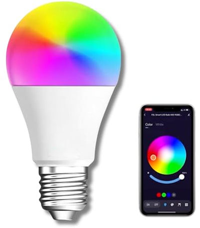 Bratek - Ampoule connectée alexa multicolore 10W - Ampoule e27 connectée Bluetooth - Ampoule alexa connectée multicolore - Ampoule led connectée