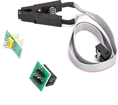 Yctze Test Clip für Flash-Programmierer, SOIC8 SOP8 Flash-Chip IC Testclip Programmiersockel-Adapterkabel
