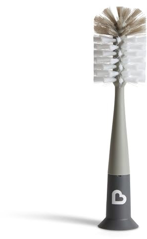Munchkin® Bristle™ Bottle Brush, Modern Design, Grey