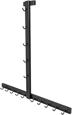 LAT Pull Down Bar Storage Rack, Gym Accessories Rack LAT Bar Organizer, LAT Pulldown Attachments for Different Cable Handles,Home Gym and Gym Wall Storage
