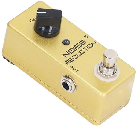 Noise Gate Pedal, Noise Killer Gitarrenpedal Noise Suppressor Effekt, mit LED-Anzeige, 26 DB Effektive Rauschunterdrückung, für E-Gitarre und True Bypass
