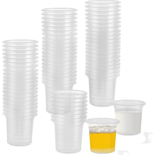 MUXHEL Set di 1000 bicchieri da liquore in plastica, 20 ml/2 cl, in plastica, riutilizzabili, in plastica, trasparente, per feste, liquore
