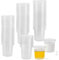 MUXHEL 1000er-Set Schnapsgläser Plastik, 20ml / 2cl Shotgläser, Plastikbecher Schnapsbecher, Wiederverwendbarer Plastikbecher, Shot Becher Plastik, Trinkbecher Transparent, Partybecher, Schnapsbecher