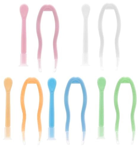 5 lenti a contatto, pinzette, lenti a contatto, per rimuovere le lenti a contatto, in plastica, con ventosa, colorate