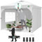 COBIZI Pavillon 3x3,Faltpavillon 3x3 Wasserdicht Stabil,Pavillon Faltbar mit Entlüftung,Leuchtstoffröhre & 4 Sandsäcken,Pavillion Klappbar 3x3m Pop up Pavillon