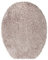 Brandsseller WC Deckelbezug 38x48 cm Ausschnitt aus weichem Mikrofaserstoff Toiletten Sitzbezug für Optimalen Komfort und Stil-Taupe