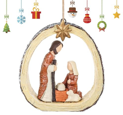 Ulable Jesus Krippen Ornamente, Krippen Ornamente, Weihnachts Jesus Krippen Ornamente, Weihnachtskrippen Weihnachten