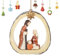 Ulable Jesus Krippen Ornamente, Krippen Ornamente, Weihnachts Jesus Krippen Ornamente, Weihnachtskrippen Weihnachten