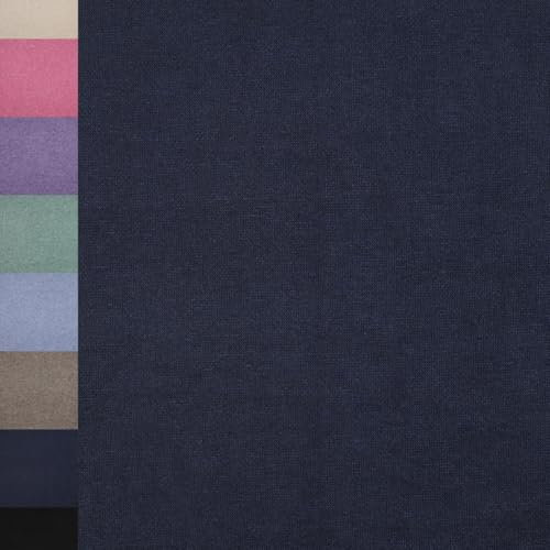 MAGAM-Stoffe Adele super weicher Strickstoff für Kleidung Meterware ab 50cm (12. Dunkelblau)